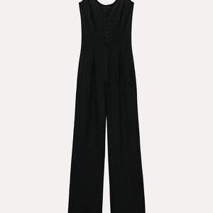 Long Strappy Black Jumpsuit